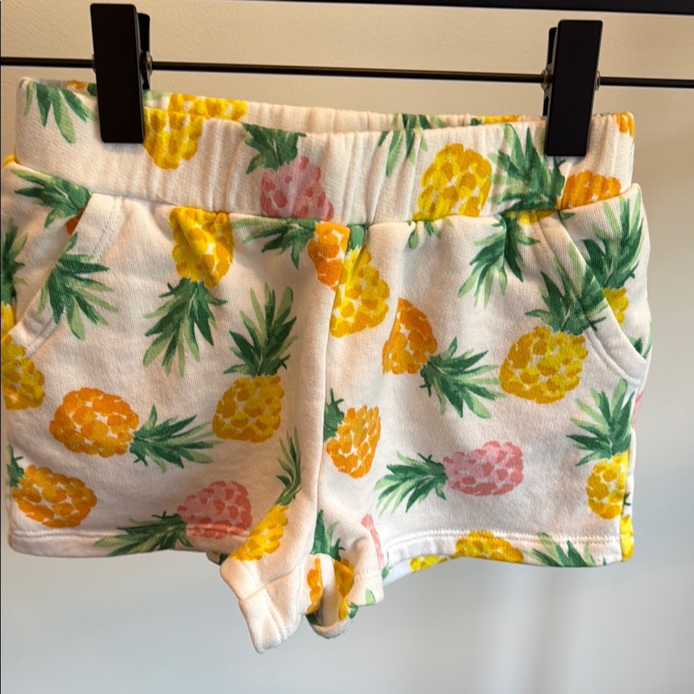 Janie and Jack girls size 4 Tropical Pineapple Print Shorts